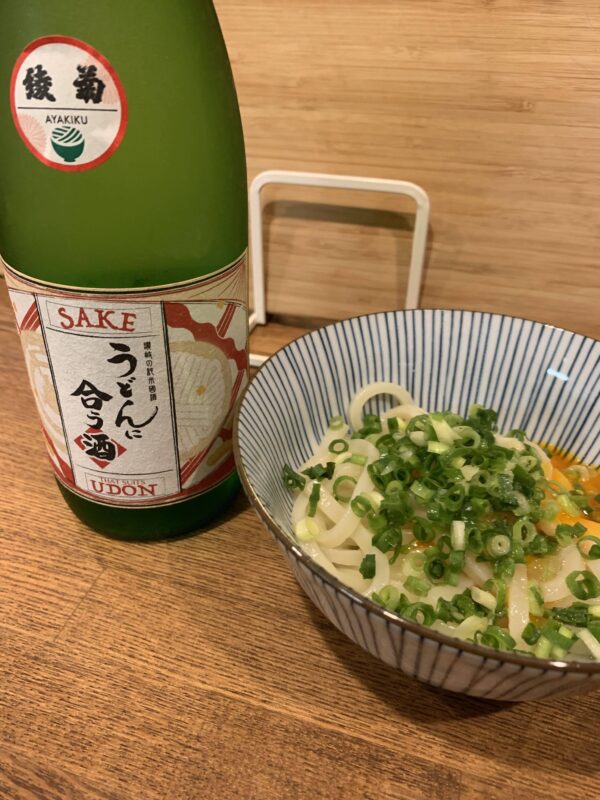 うどんに合う日本酒その名前に惹かれ